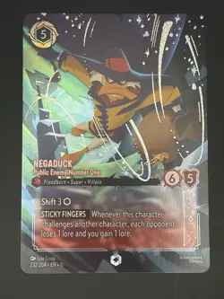 Negaduck - Public Enemy Number One (Enchanted) 232/204 Winterspell Holo NM - Image 5
