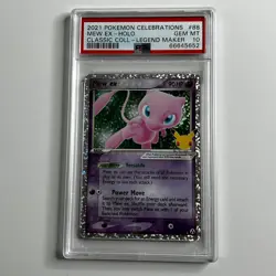 Mew EX Holo 88 Celebrations Classic Collection Pokemon PSA 10 - Image 1