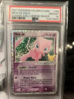 Mew Ex #88 Pokemon Celebrations Classic Collection Holo Legend Maker PSA 10 - Image 1