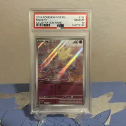 Pokemon Milcery Stellar Crown 152/142 Illustration Rare PSA 10 Gem Mint - Image 1