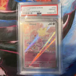 Pokemon | Milcery | PSA 10 Stellar Crown 152/142 Illustration Rare SCR GEM Mint - Image 1