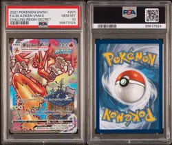 Pokemon TCG Blaziken VMAX 201/198 Secret Rare Alt Art Holo Chilling Reign PSA 10 - Image 3