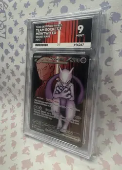 Team Rockets Mewtwo EX 213/182 Grade 9 Ace 9 Pokemon TCG - Image 2