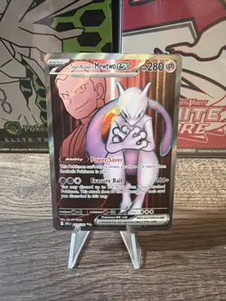 Pokemon TCG Team Rockets Mewtwo ex Destined Rivals 213/182 - Image 1