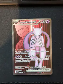Pokemon TCG Team Rockets Mewtwo EX 213/182 - Image 1