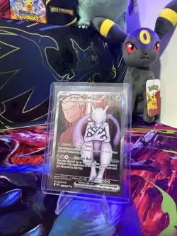Pokemon TCG Team Rockets Mewtwo Ex Destined Rivals Ultra Rare 213/182 - Image 1