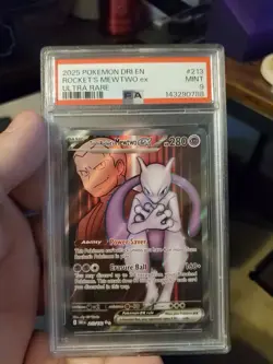 Pokemon TCG Team Rockets Mewtwo EX 213/182 Psa 9 - Image 1