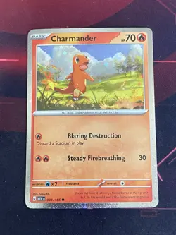 Charmander - (Cosmos Holo) 004/165 Sv: Scarlet & Violet Promo Cards Holo NM - Image 1