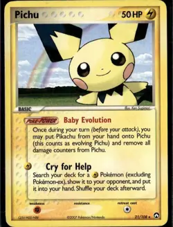 LP - Pichu #21/108 | Rare | Power Keepers - Image 1