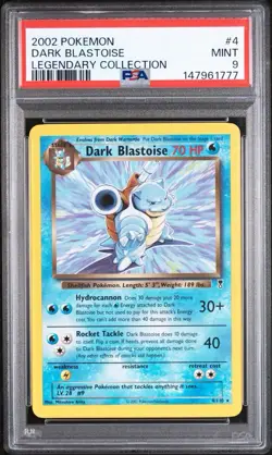 PSA 9 MINT Dark Blastoise 4/110 Legendary Collection Deck Exclusive Pokemon Card - Image 1