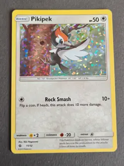 Pikipek - 11/12 - Holo - McDonalds Collection Promo - Pokemon Card - 2017 - Image 1