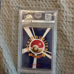 1999 Pokemon Japanese Meowth #16 Non-Holo VHS Promo Bulbasaur Deck PSA 9 Mint! - Image 2