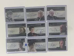 9 Cards Game of Thrones Autograph auto Valyrian Steel Signed Card Lot - Image 2