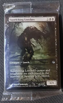 Squelching Leeches Sealed Pack of 10 * Game Day Full Art Promo * MTG * Near Mint - Image 1