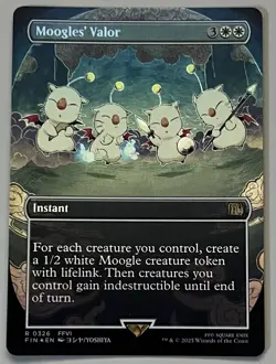 MTG Final Fantasy Moogles’ Valor Instant RARE FOIL #0326 - Image 1