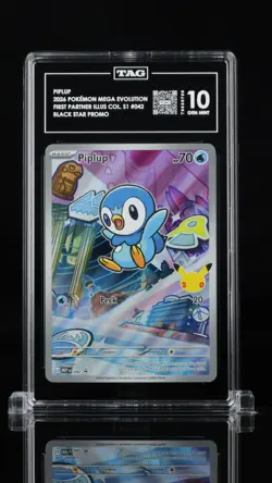 TAG10 Piplup Promo - First Partner Collection Pokemon Card - Image 1