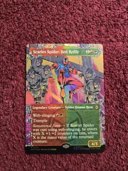Scarlet Spider Ben Reilly 0214 Foil Borderless Marvels Spider-Man - Image 1