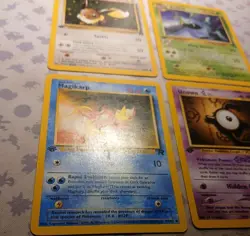 Pokemon TCG Vintage 1st Edition Non Holo 4 Card Lot LP-MP - Image 4