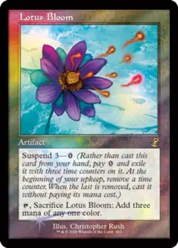 1 Near Mint, English - 1 x MTG Lotus Bloom - Launch Foil Promotional - Image 1