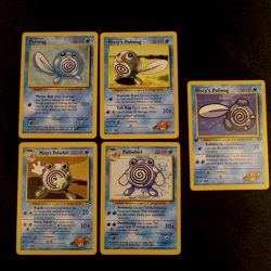 Pokemon TCG 1st Ed Poliwag Poliwhirl 5-Card Lot Base Set Gym Heroes Challenge NM - Image 2