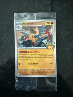Pokemon Chicago Field Museum Fossil Archeops Promo Card 051/086 Sealed - Image 1