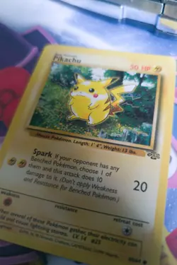 Pokemon TCG Pikachu Red Cheeks Card 60/64 Jungle Set 1999 - Image 3