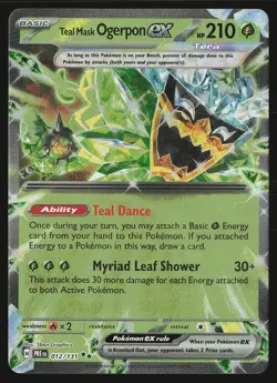 SV: Prismatic Evolutions Teal Mask Ogerpon ex #012/131 Pokemon Card - Image 1