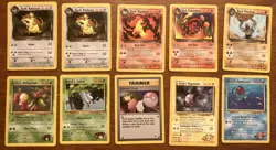 Pokemon Team Rocket Dark Pokemon Gym Heroes Trainer Card Lot - Image 1