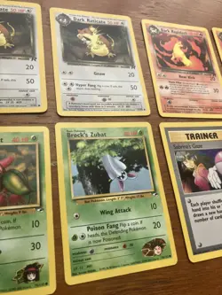 Pokemon Team Rocket Dark Pokemon Gym Heroes Trainer Card Lot - Image 3