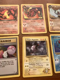 Pokemon Team Rocket Dark Pokemon Gym Heroes Trainer Card Lot - Image 4