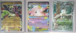 Pokemon TCG 3 Card Lot Full Art Holo/Foil Giratina-EX Mega Clefable-EX - Image 1