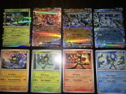 8 Different Ogrepon Pokemon Cards NM Including 3 EX Cards - Image 1