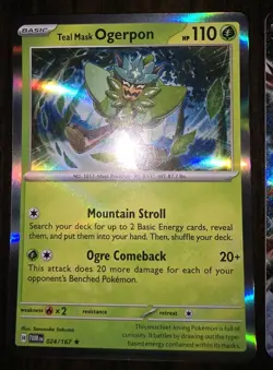 8 Different Ogrepon Pokemon Cards NM Including 3 EX Cards - Image 5