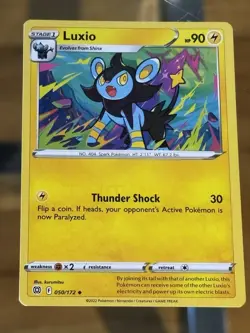 Luxio 050/172 Uncommon Brilliant Stars Pokemon Card - Image 1