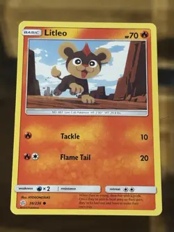 Litleo - 36/236 - Common - Cosmic Eclipse Pokemon Card - Image 1