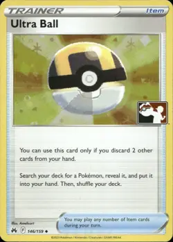 Ultra Ball 146/159 Uncommon Prize Pack Series Cards Pokemon Holo Near Mint - Image 1