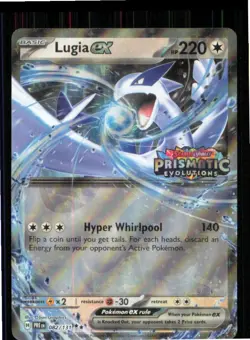 Lugia ex Prismatic Evolutions Stamped 082/131 Holo Cards & Products Pokemon NM - Image 1