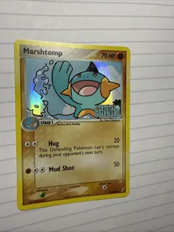 Pokemon Card Marshtomp 38/100 EX Crystal Guardians Reverse Holo Stamped NM - Image 2
