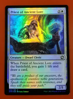 1x Priest of Ancient Lore | FOIL | Forgotten Realms | MTG Magic Cards - Image 1