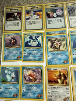 Pokemon TCG Gym Heroes 53-Card Lot Trainers & Pokemon English Unlimited 2000 - Image 2