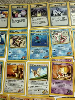 Pokemon TCG Gym Heroes 53-Card Lot Trainers & Pokemon English Unlimited 2000 - Image 3