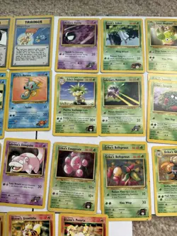 Pokemon TCG Gym Heroes 53-Card Lot Trainers & Pokemon English Unlimited 2000 - Image 5