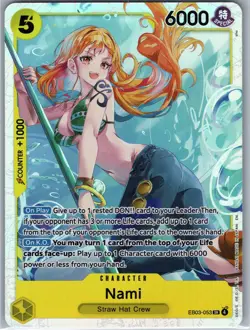 Nami (053) EB-03 EB03-053 Foil SR NM Extra Booster: One Piece Heroines Edition - Image 1