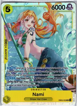 Nami (053) EB-03 EB03-053 Foil SR NM Extra Booster: One Piece Heroines Edition - Image 1