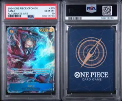 Sanji (Alternate Art) OP06-119 Wings of the Captain EN Foil PSA 10 SR - Image 3