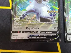 Pokemon TCG - Lot (2) OFF CENTER ERROR Melmetal V SWSH224 LP (Pokemon GO) - Image 3