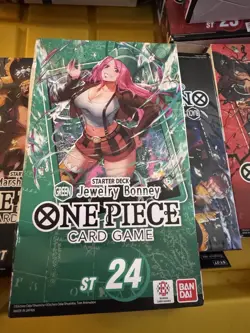 Brand New Sealed One Piece Green Jewelry Bonney Starter Deck [ST24] English - Image 1