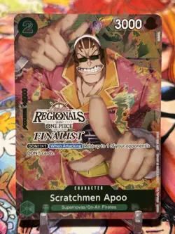 SCRATCHMEN APOO - One Piece ST02-008 - FINALIST PROMO - Offline Regionals 2024 - Image 1