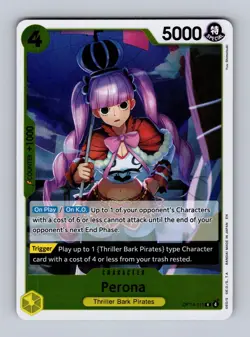 Perona OP14-111 Rare The Azure Sea's Seven One Piece Foil Near Mint - Image 1