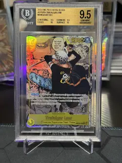 2025 One Piece Royal Blood OP10 Trafalgar Law Manga Art SEC #OP10-119 BGS 9.5 - Image 1